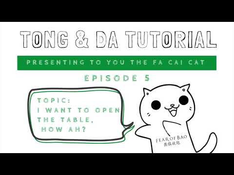 Tong & Da Tutorial | Episode 5 | I want to open up the table top how ah