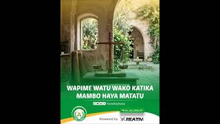 Wapime Watu Wako Katika Mambo Haya Matatu islamic