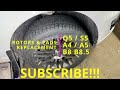 Audi Q5 / S5 / A4 / A5 / B8 / B8.5 ROTORS &amp; PADS REPLACEMENT - EASY!