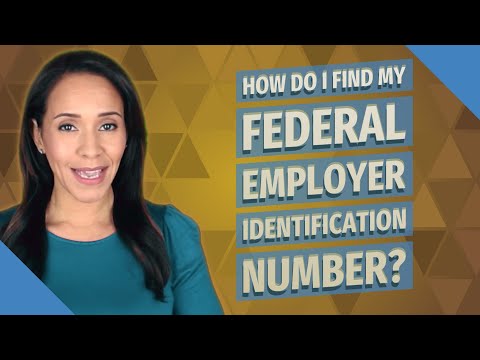 Video: How To Find Out The Federal Number
