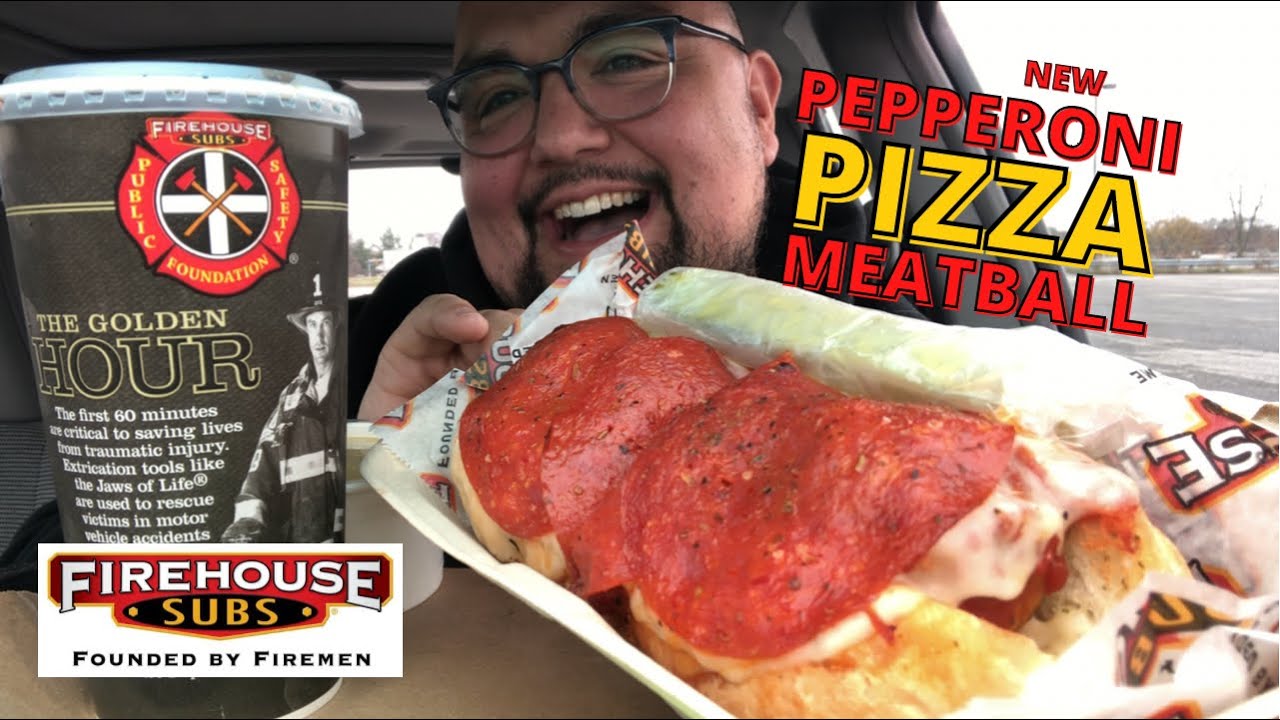 New FIREHOUSE SUBS Pepperoni Pizza Meatball Sub Mukbang Review new-firehouse-subs-pepperoni-pizza-meatball-sub-mukbang-review