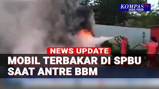 Mobil Terbakar di Area SPBU Yogyakarta Saat Antre Isi BBM, Petugas Sigap Evakuasi!