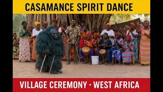 Senegal’s Diola Masked Dance 🇸🇳 | Amazing Casamance Village Ceremony