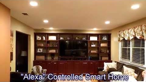 Amazon Alexa integration with smart home automation demo