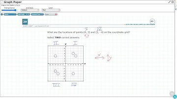 6th Grade STAAR Practice Graphing on the Coordinate Plane (6.11A - #8)