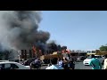 Fire accident at BHEL 'X'road,near mythri hospital