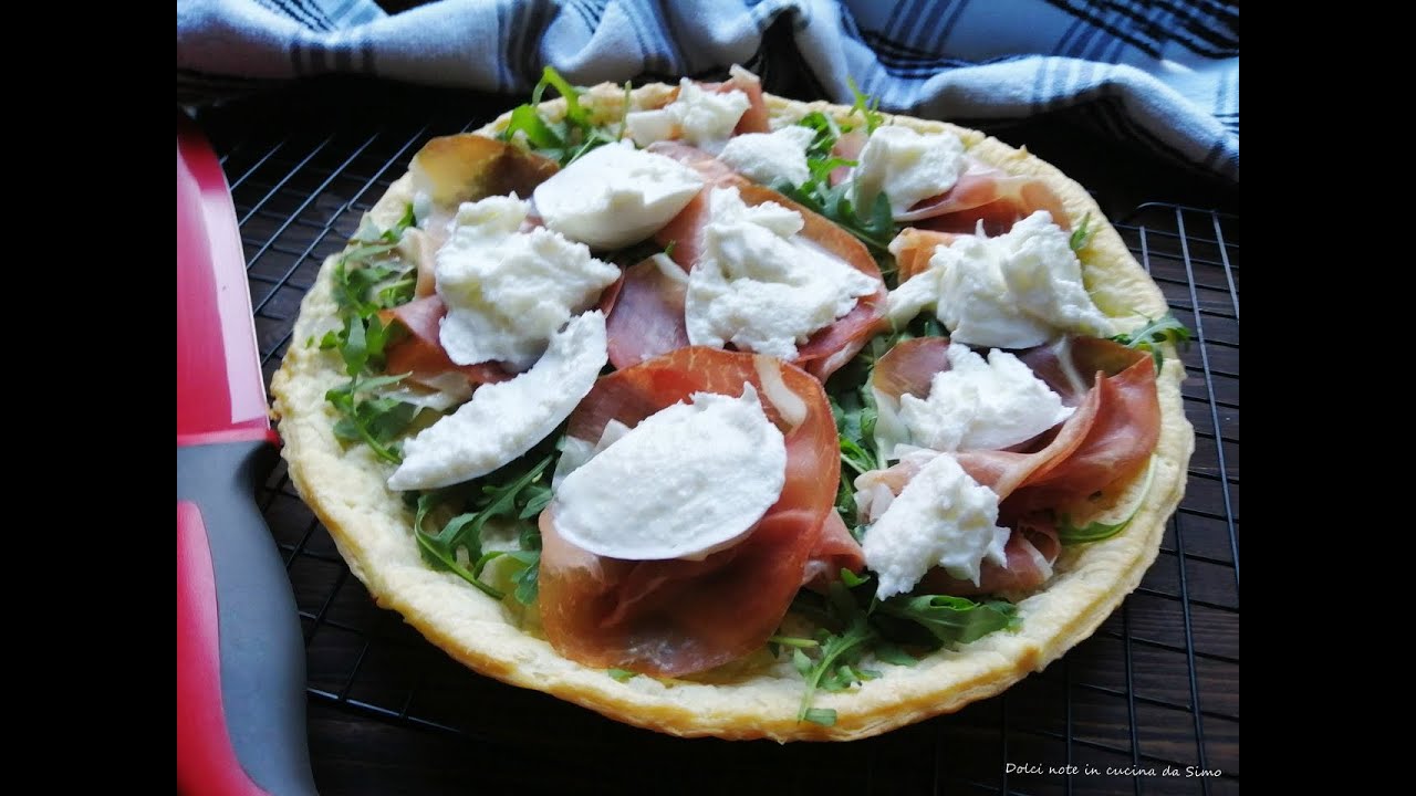 TORTA SALATA con rucola prosciutto crudo e burrata YouTube