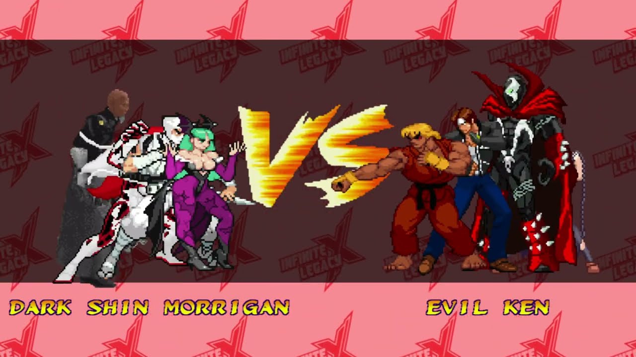 [4K] MUGEN: ETB – D. S. Morrigan, Storm Shadow, Silence, M. Xehanort vs E. Ken, Kyo, Spawn, Miyazato