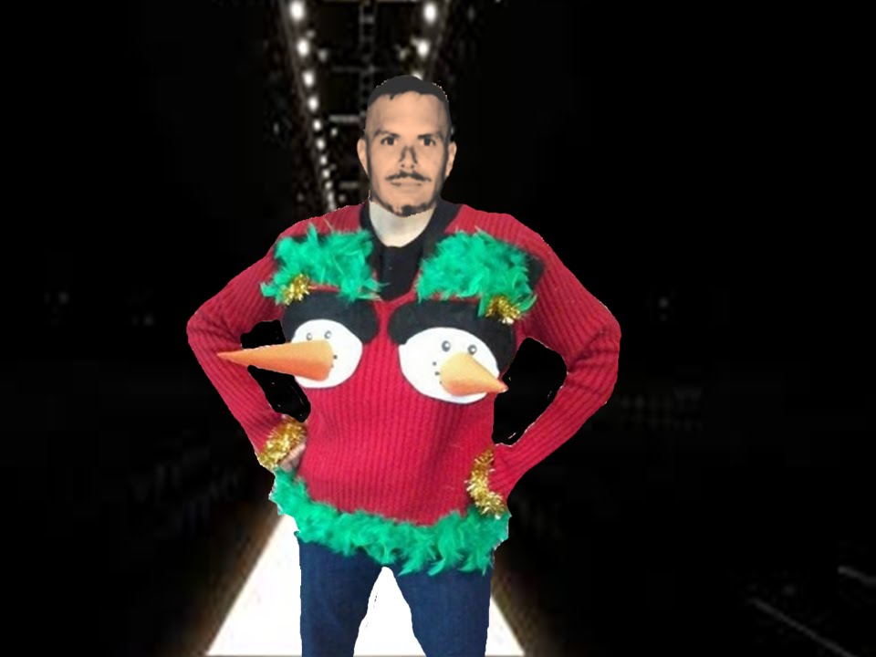 ugly christmas sweater fashion show featuring the stoneface cowboys cowboys ugly christmas sweaters