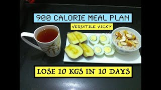 HOW TO LOSE WEIGHT FAST 10Kg In 10 Days | 900 Calorie Egg Diet Plan | Egg Diet By Versatile Vicky