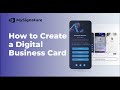 How to create a digital business card with Mysignature