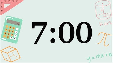 7 Minute Fun Math Timer (Soft Synth Tones at End)