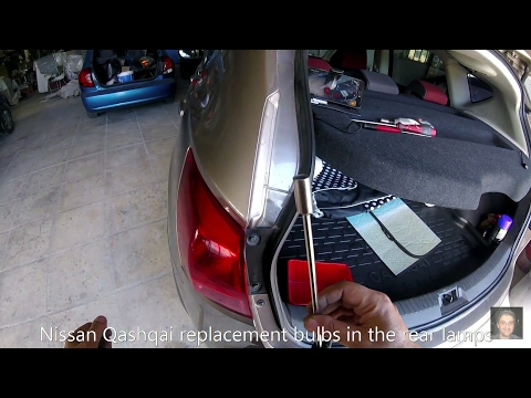 Nissan Qashqai  How to replace rear tai light