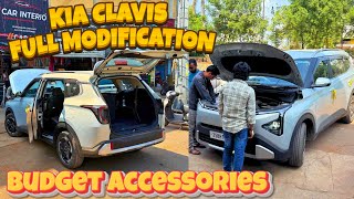 🔥Kia Carens Clavis Ka Full Makeover 😱 Seat Covers, Lights, Tints, Full Perfume Etc Stock to Stunning