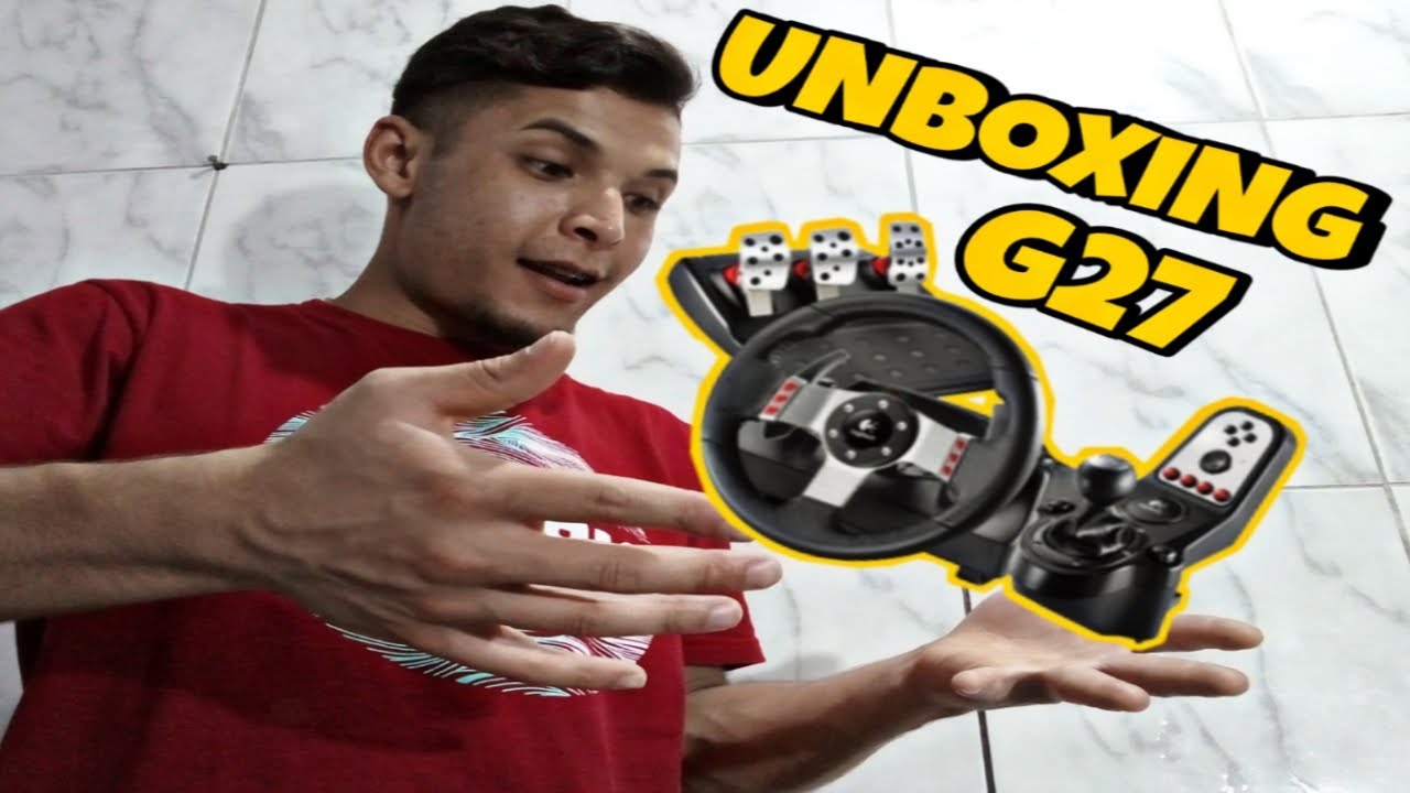 UNBOXING DO MEU NOVO VOLANTE G27! 