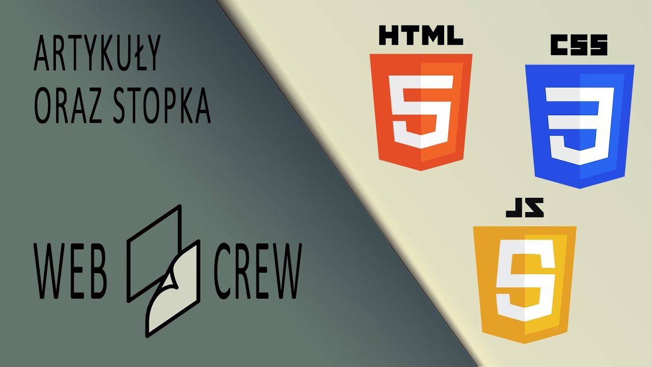 Własny BLOG #5 - Artykuły i stopka