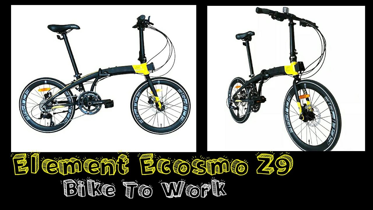 SPESIFIKASI DAN HARGA SEPEDA LIPAT ELEMENT ECOSMO Z9 || Bike To Work 2020