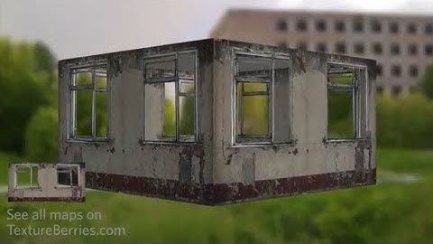 📸 Facade with broken windows - 01, TEXTURE for 3Ds Max, Unreal Engine, Unity (transparency)