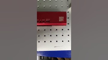 portable laser marking machine marking qr code on metal shell