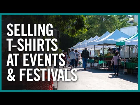 Booth Setup & Live T-Shirt Printing On-Site At Festivals, Fairs & Farmers Markets