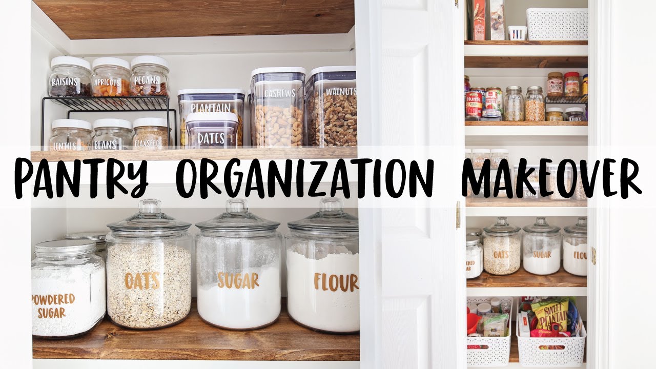 Small Pantry Makeover full of Inexpensive Organization