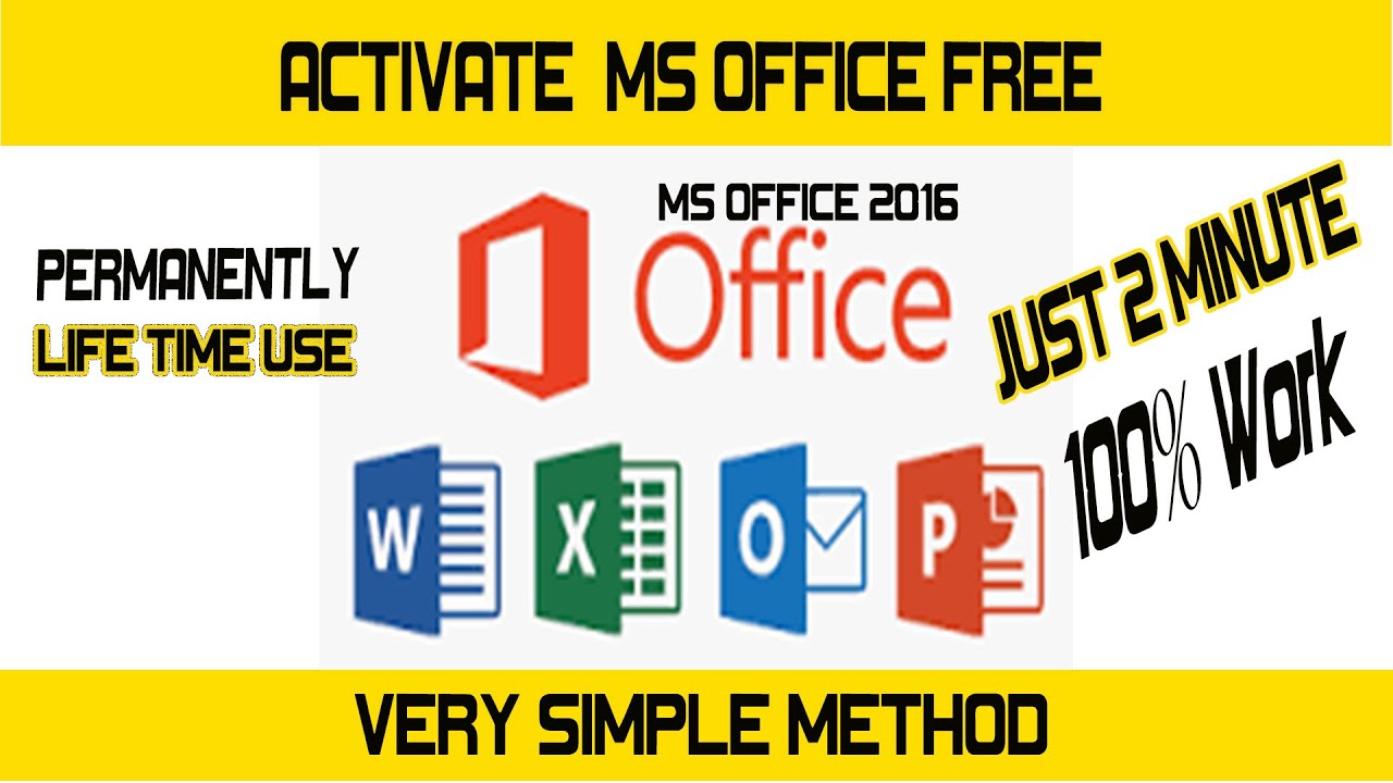How to Activate MS Office 2016 for FREE 100 Working CollegeofEngineers