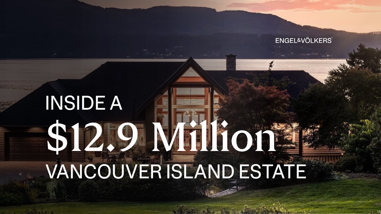 Inside a $12.9M Gated Oceanfront Estate on Vancouver Island | Private Dock, 6.8 acres & Helipad