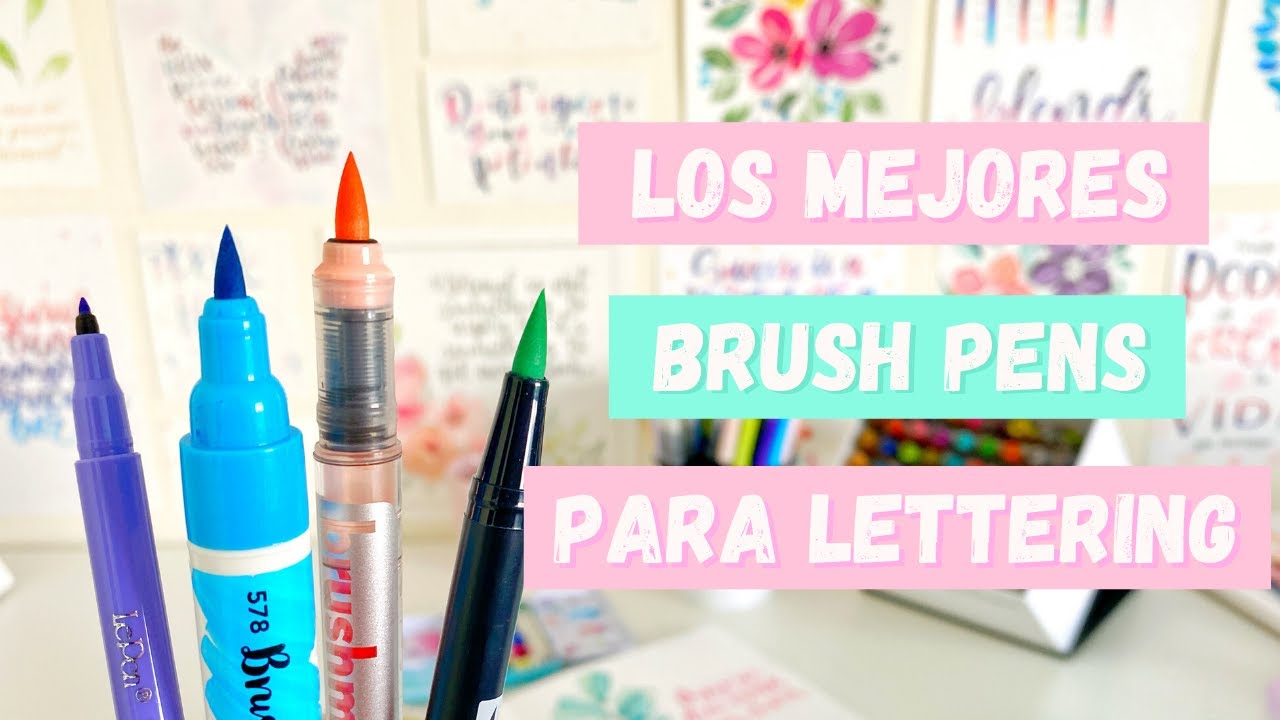 Los mejores brush pens para lettering