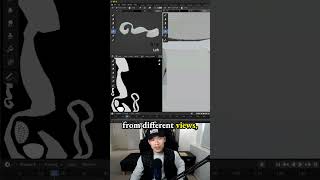 Different perspectives in Texture paint - making a 3d game character in Blender - 2.3: Gee The Genie