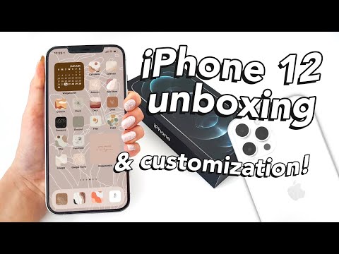 iPhone 12 Pro Max Unboxing u0026 Aesthetic iOS 14 Customization