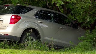 One hospitalized after crash in North Omaha