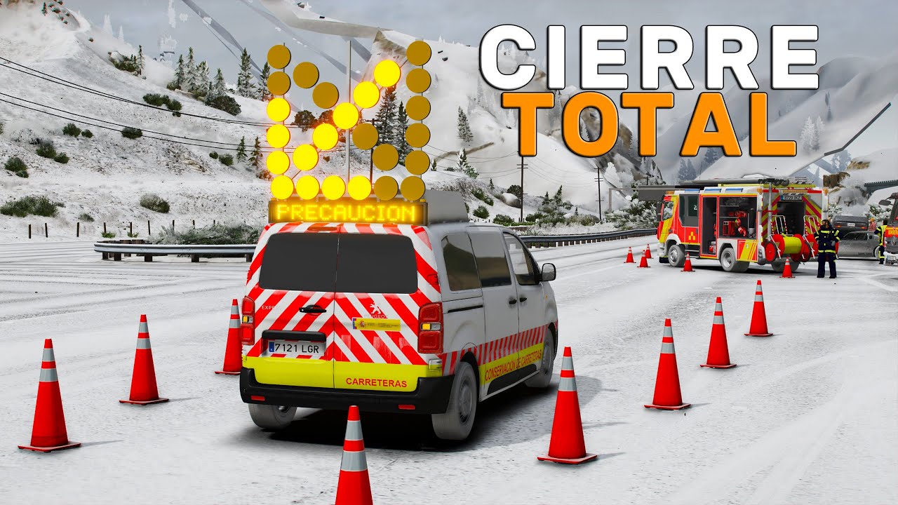 ACCIDENTE GRAVE en plena NEVADA ❄️ CONSERVACIÓN DE CARRETERA 🚧