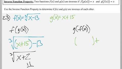 Math 119 : 10.1 #23 (Intermediate Algebra Tutorial : Inverse Functions)