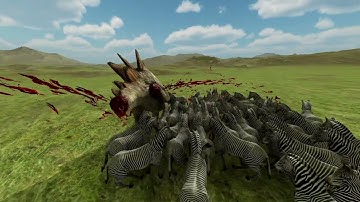 ZEBRA HERD vs every unit | beast battle simulator.