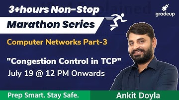 Weekly Marathon | Congestion Control in TCP | Computer Networks | GATE CS 2021