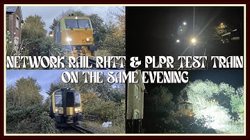 WonterRail: Network Rail RHTT & PLPR Test Trains Passing By on the Same Evening October 20th 2025