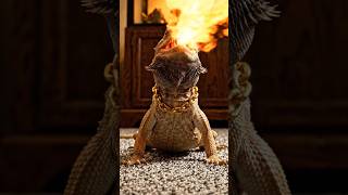 0Happy Dancing Dragon with Golden Chain | Epic Fire Breath ASMR