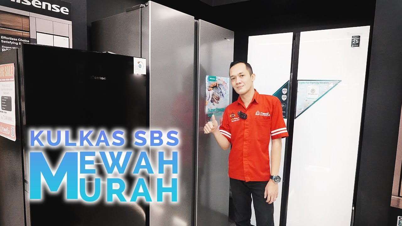 TERLARIS...!!! KULKAS SIDE BY SIDE MEGAH, MEWAH, Freezer Besar, Canggih ||🎖by @HisenseInternational