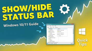 How to Show or Hide Status Bar in File Explorer in Windows 10/11