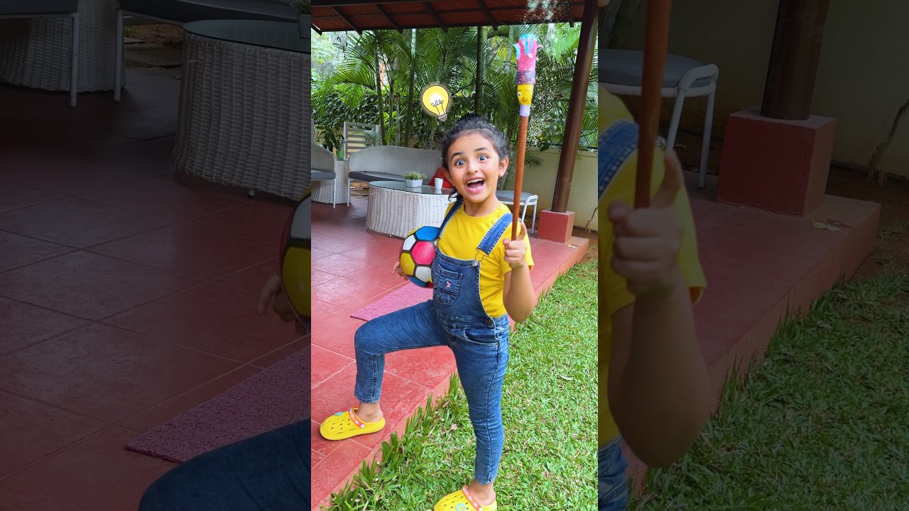 Kids Play with a Magic Stick 🪄