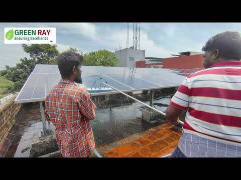 Solar Panel Cleaning Demo | 4M & 6M Solar Cleaning Brush