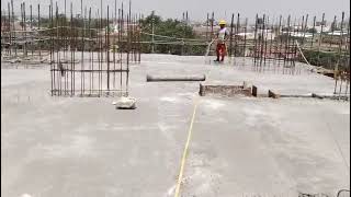 Slab casting finishing #constructionproject