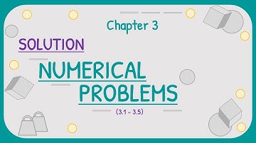 Class 9 Physics | Chapter 3 Dynamics Numerical Problems | 3.1 to 3.5 Solutions | New Book 2025