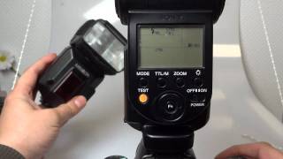 setting wireless flash on DSLR-A900 for HVL-F58AM (ctrl) and  HVL-F56AM (ext)