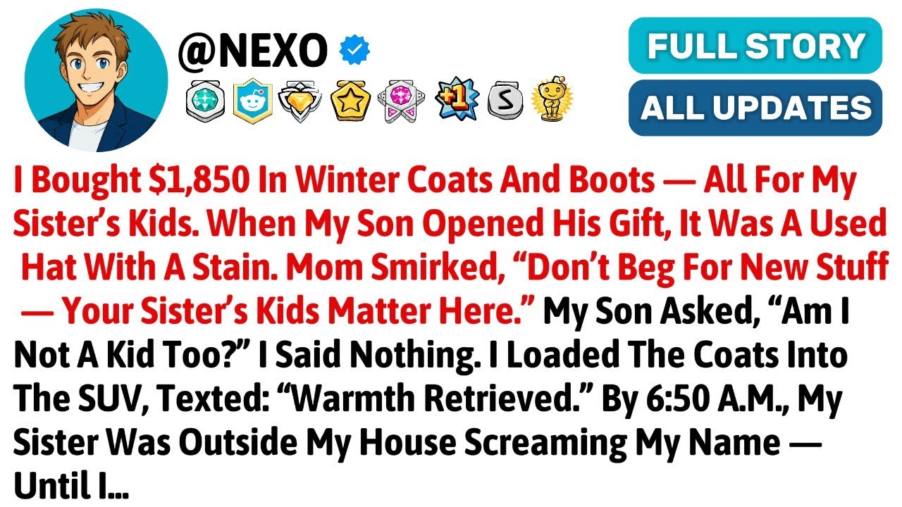 Я купила зимних пальто и сапог на 1850 долларов — всё для детей моей сестры. Когда...