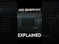 ADS Sensitivity Setting *Briefly* EXPLAINED - Destiny 2 #shorts