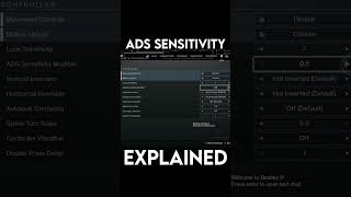 ADS Sensitivity Setting *Briefly* EXPLAINED - Destiny 2 #shorts