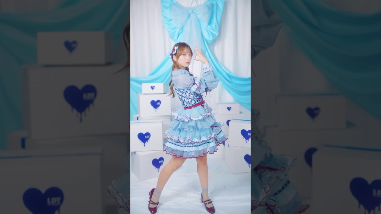 劇薬中毒」歌唱衣装 全身Dance ver.🩵❤️#イコールラブ #イコラブ