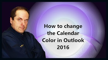 How to change the Calendar Color in Outlook 2016