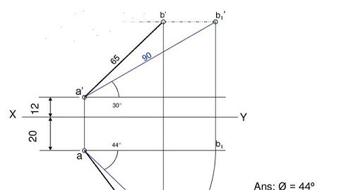 Projection of line example 2 #viral #shorts #engineeringdrawing